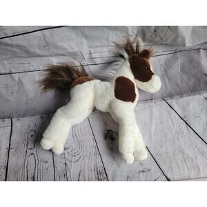 Douglas Cuddle Toys Pony Horse Plush Stuffed Animal Brown White Long Legs